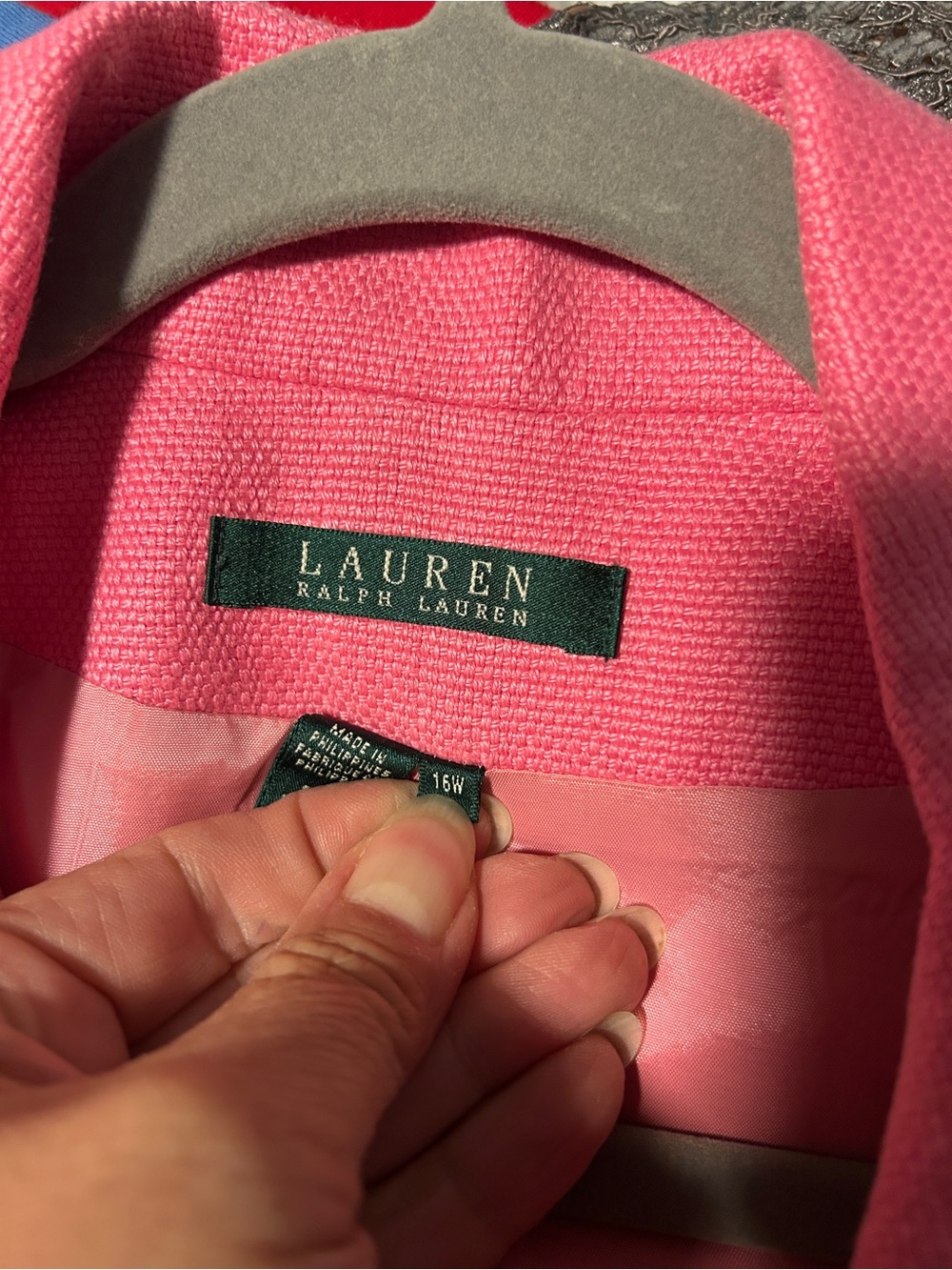 Ralph Lauren Pink Jacket with Black Trim - Picture 3 of 4